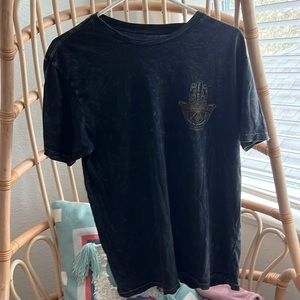 short sleeve black surf shirt